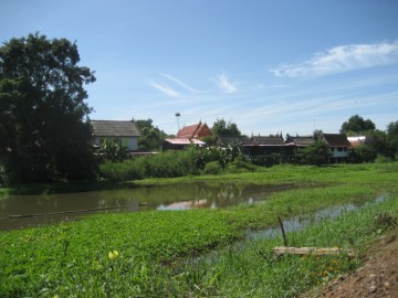 View of Khlong Bang Khuat near Wat Klang Raman