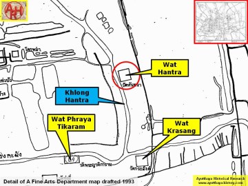 Extract of a 1993 Fine Arts Department map