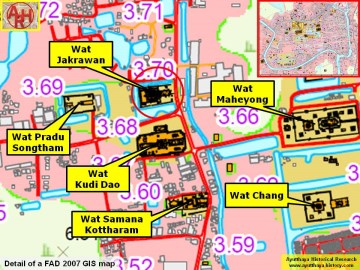 Detail of a 2007 Fine Arts Department GIS map