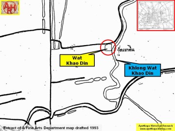 Detail of a 1993 Fine Arts Department map