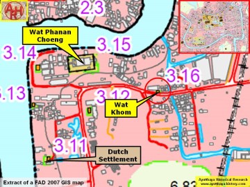 Detail of a 2007 Fine Arts Department GIS map