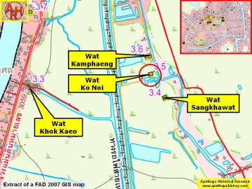 Detail of a 2007 Fine Arts Department GIS map