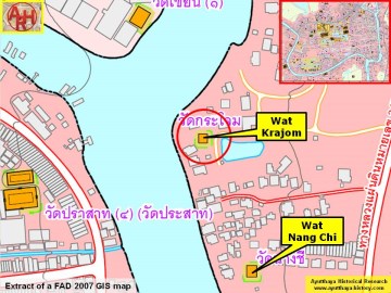 Detail of a 2007 Fine Arts Department GIS map