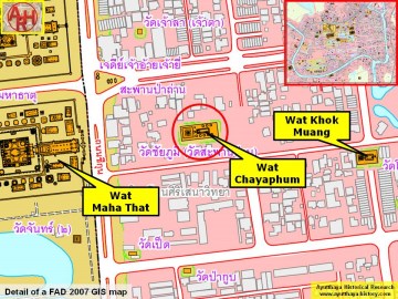 Detail of a 2007 Fine Arts Department GIS map
