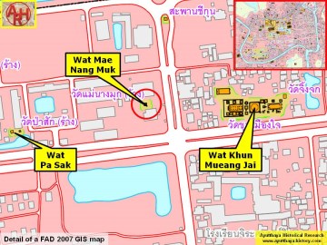 Detail of a 2007 Fine Arts Department GIS map