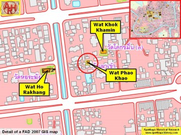 Detail of a 2007 Fine Arts Department GIS map