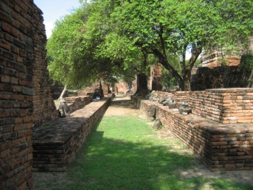 The former gallery of Wat Phra Ram