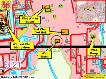 Detail of a 2007 Fine Arts Department GIS map