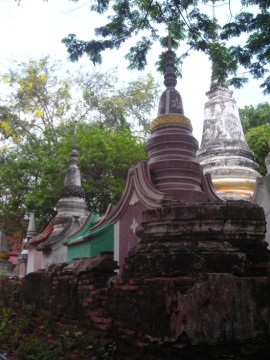Old brick work at Wat Ratana Chai