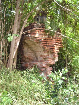 Remaining brick work of Wat Rong Ma