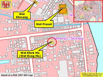 Detail of a 2007 Fine Arts Department GIS map