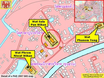 Detail of a 2007 Fine Arts Department GIS map