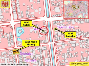 Detail of a 2007 Fine Arts Department GIS map