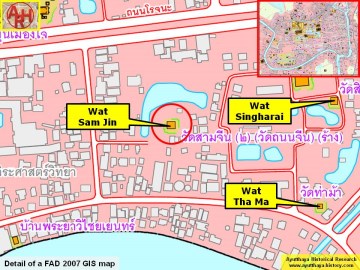 Detail of a 2007 Fine Arts Department GIS map