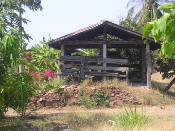Brick mound in situ