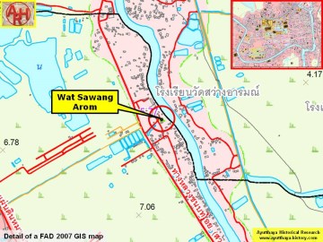 Detail of a 2007 Fine Arts Department GIS map