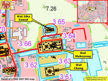 Detail of a 2007 Fine Arts Department GIS map
