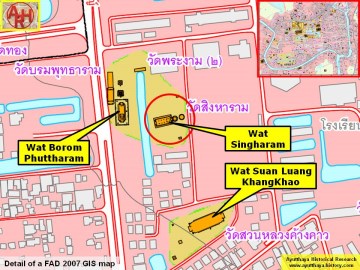 Detail of a 2007 Fine Arts Department GIS map