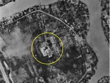 Wat Suwandararam aerial view - 1944