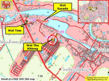 Detail of a 2007 Fine Arts Department GIS map