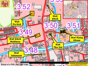 Detail of a 2007 Fine Arts Department GIS map