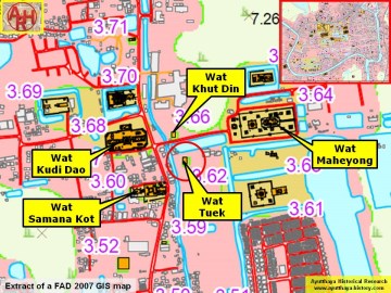 Detail of a 2007 Fine Arts Department GIS map