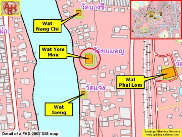 Detail of a 2007 Fine Arts Department GIS map